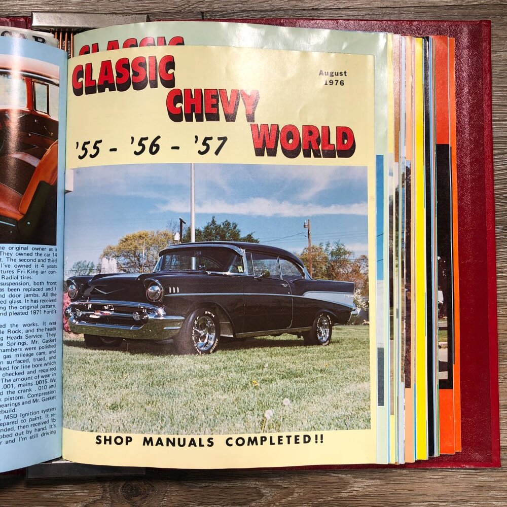 Classic Chevy World '55 '56 '57 Magazines Club Binder 21 Issues 1975-1979 - Picture 10 of 16